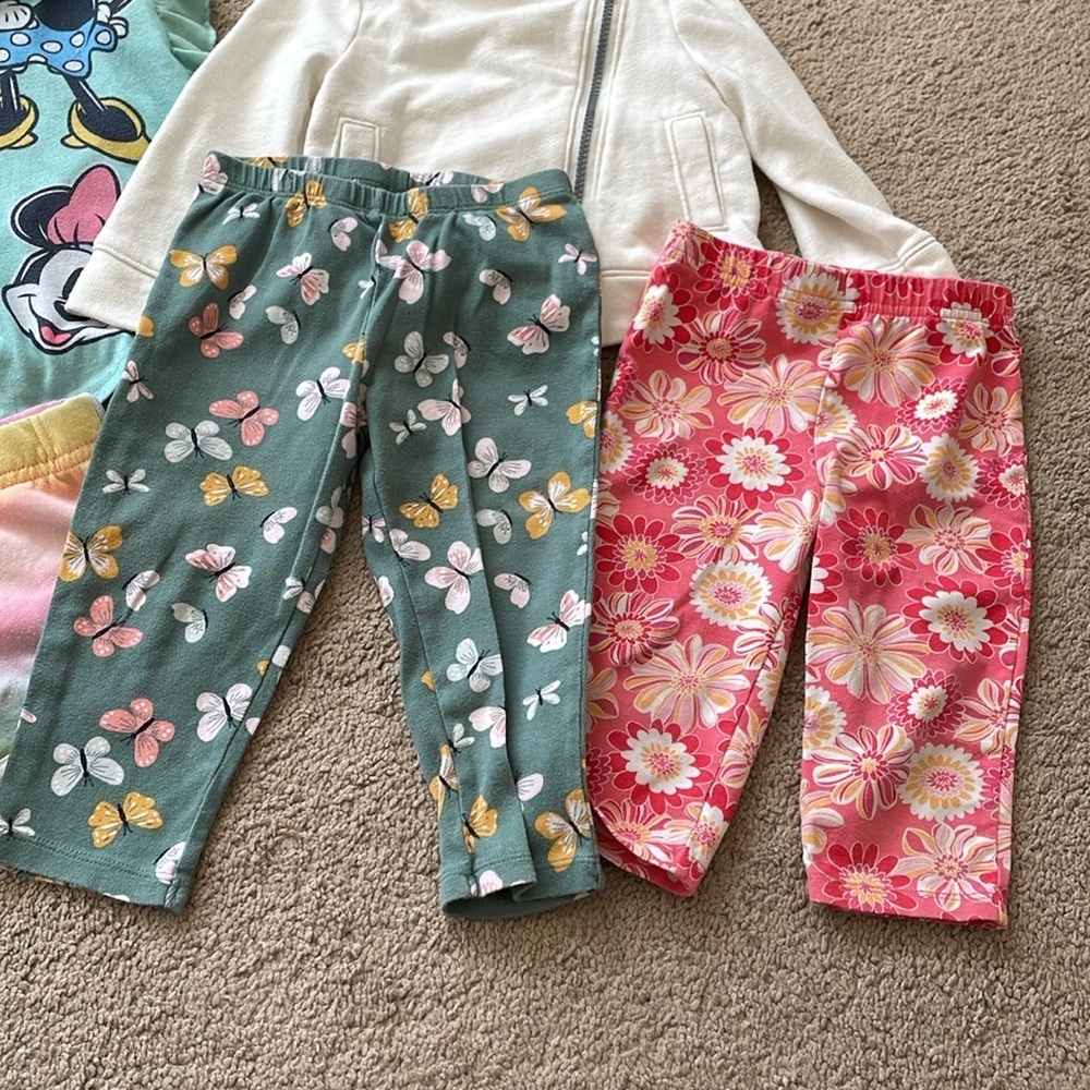 Little Girls Lot Bundle Of 2T Clothing Kids Child Toddler Play Cloths Girly Pink - Picture 10 of 11